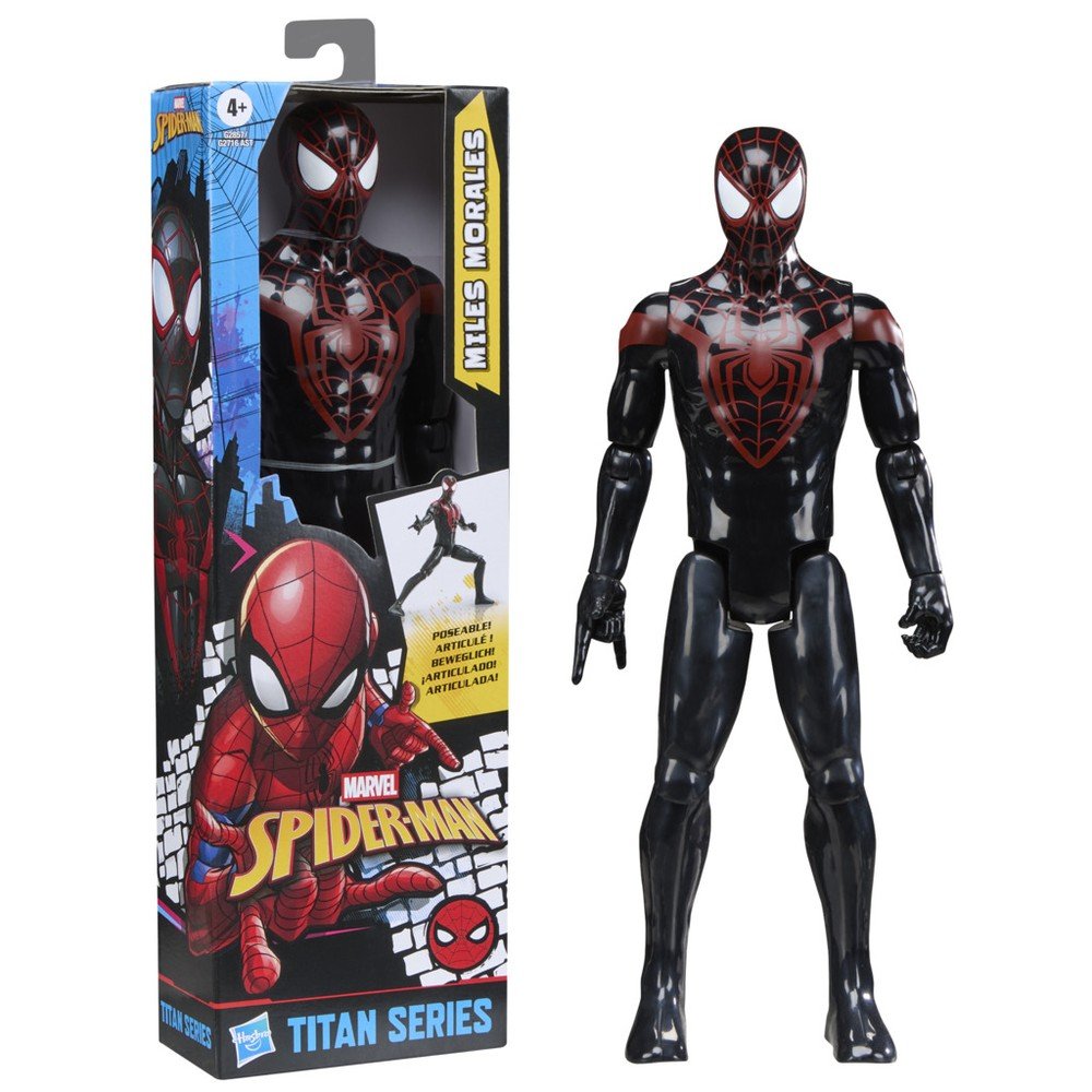 Figura Spiderman Titan Miles Morales Hasbro