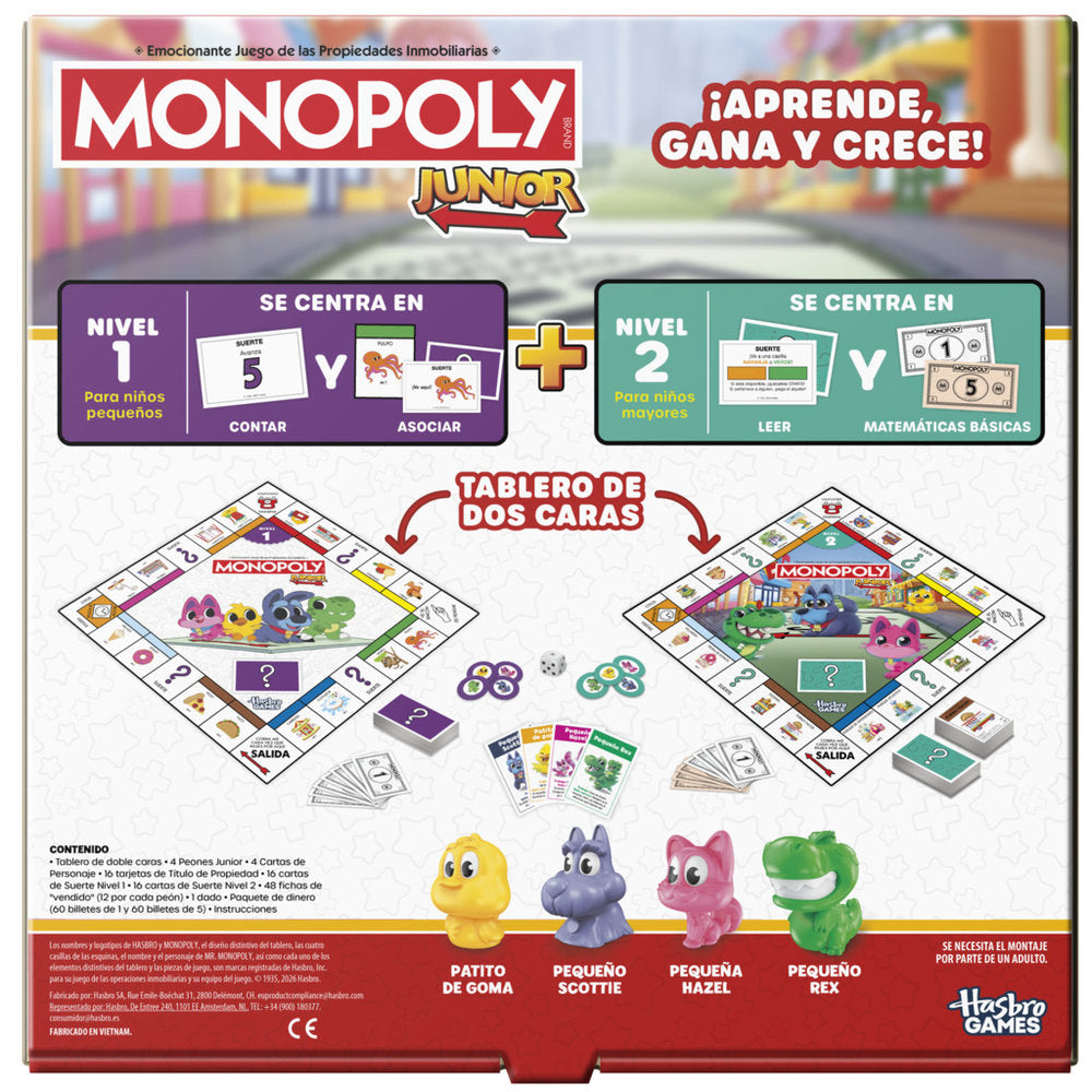 Monopoly Junior 2 juegos en 1 - Hasbro Gaming