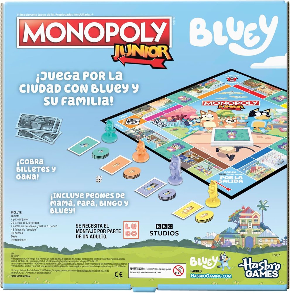 Monopoly Junior Bluey - Hasbro Gaming