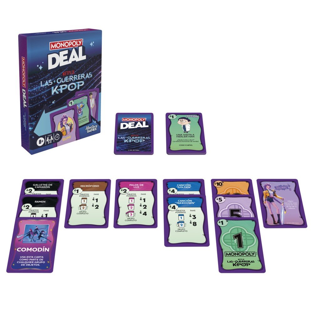 Monopoly Deal KPop Demon Hunters - Hasbro Gaming
