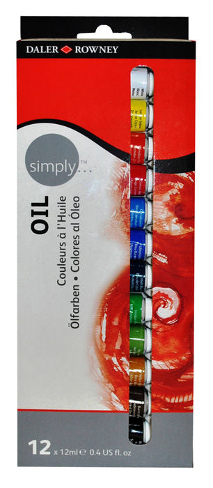 ESTUCHE 12 TUBOS OLEO 12ML SIMPLY | 1 UNIDADES | (DALER ROWNEY) Imagen principal del producto