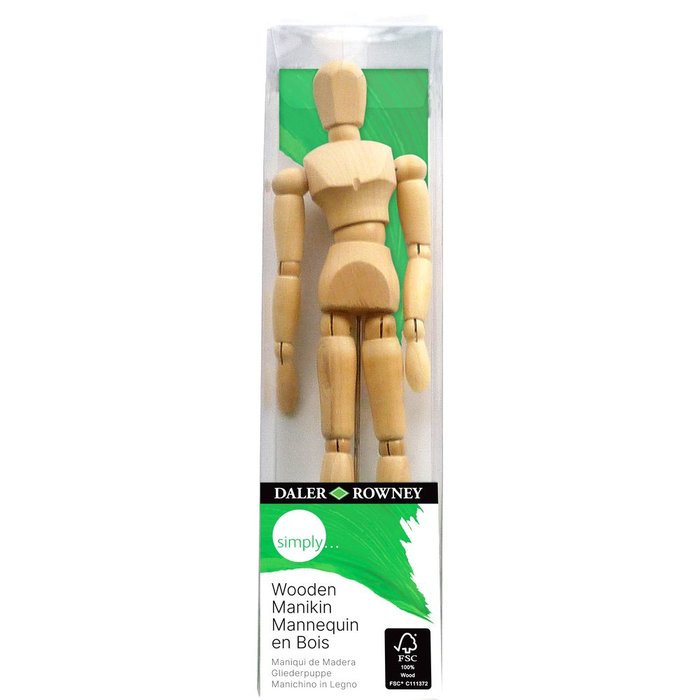 MANIQUI MADERA SIMPLY 20 CM | DALER ROWNEY | 1 UNIDAD | 5011386081281 Imagen principal del producto