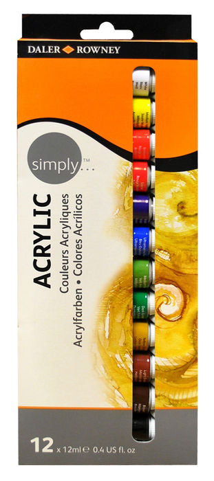 ESTUCHE 12 TUBOS PINTURA ACRILICA 22ML GRADUATE | 1 UNIDADES | (DALER ROWNEY)