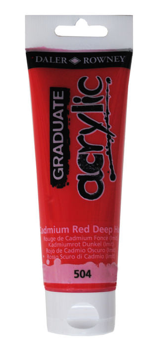 PINTURA ACRILICA GRADUATE 120ML CADMIUM ROJO DEEP HUE | 3 UNIDADES | (DALER ROWNEY) Imagen principal del producto