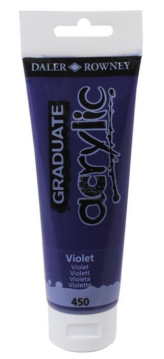 PINTURA ACRILICA GRADUATE 120ML VIOLETA | 3 UNIDADES | (DALER ROWNEY) Imagen principal del producto