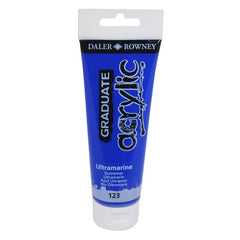 PINTURA ACRILICA GRADUATE 120ML AZUL ULTRAMARINO | 3 UNIDADES | (DALER ROWNEY)
