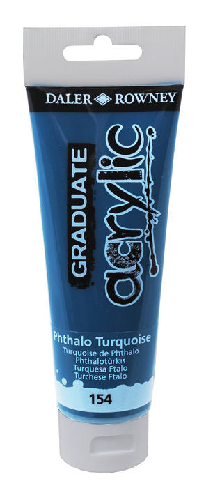 PINTURA ACRILICA GRADUATE 120ML PHTHALO TURQUESA | 3 UNIDADES | (DALER ROWNEY) Imagen principal del producto
