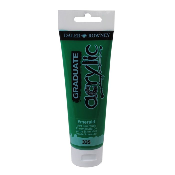 PINTURA ACRILICA GRADUATE 120ML VERDE ESMERALDA | 3 UNIDADES | (DALER ROWNEY)