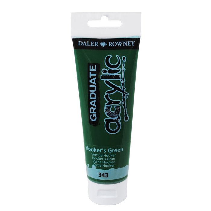 PINTURA ACRILICA GRADUATE 120ML HOOKERS VERDE | 3 UNIDADES | (DALER ROWNEY) Imagen principal del producto