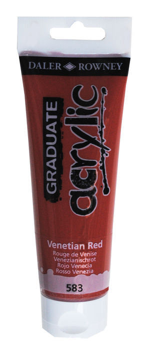 PINTURA ACRILICA GRADUATE 120ML VENETIAN ROJO | 3 UNIDADES | (DALER ROWNEY) Imagen principal del producto