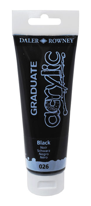 PINTURA ACRILICA GRADUATE 120ML NEGRO | 3 UNIDADES | (DALER ROWNEY) Imagen principal del producto