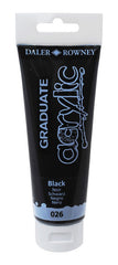 PINTURA ACRILICA GRADUATE 120ML NEGRO | 3 UNIDADES | (DALER ROWNEY)