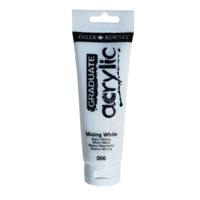 PINTURA ACRILICA GRADUATE 120ML MIXING BLANCO | 3 UNIDADES | (DALER ROWNEY) Imagen principal del producto