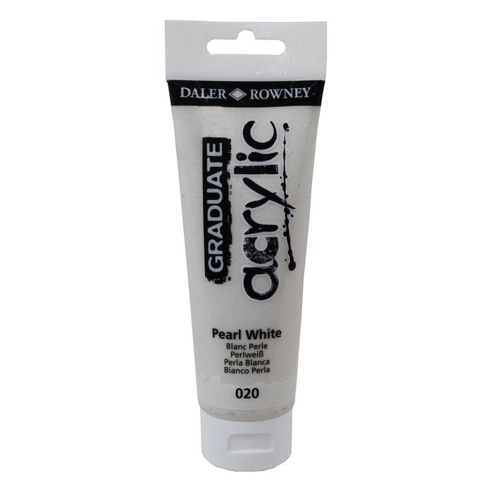 PINTURA ACRILICA GRADUATE 120ML PEARL BLANCO | 3 UNIDADES | (DALER ROWNEY) Imagen principal del producto