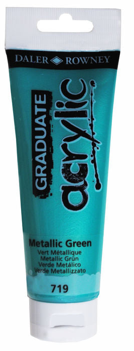 PINTURA ACRILICA GRADUATE 120ML VERDE METALICO | 3 UNIDADES | (DALER ROWNEY) Imagen principal del producto