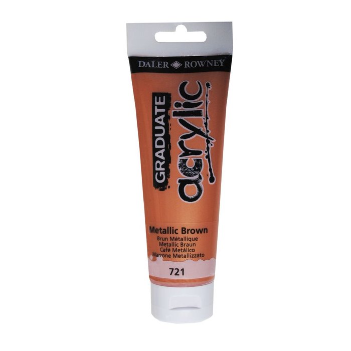 PINTURA ACRILICA GRADUATE 120ML MARRON METALICO | 3 UNIDADES | (DALER ROWNEY)