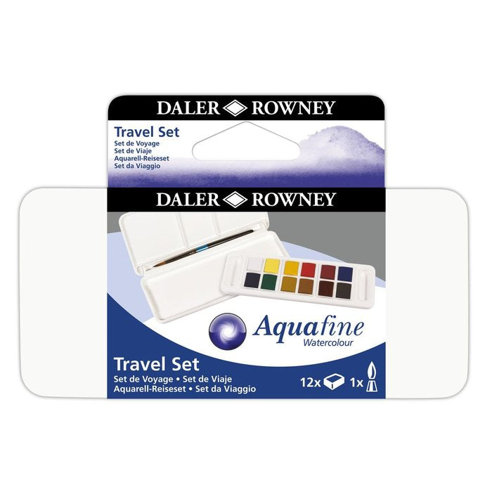 SET DE ACUARELA AQUAFINE TRAVEL SET 12 MEDIO GODETS | 1 UNIDADES | (DALER ROWNEY) Imagen principal del producto