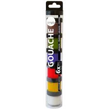 SET TEMPERA GOUACHE 18 ML 6 COLORES BASICOS | 1 UNIDADES | (DALER ROWNEY)