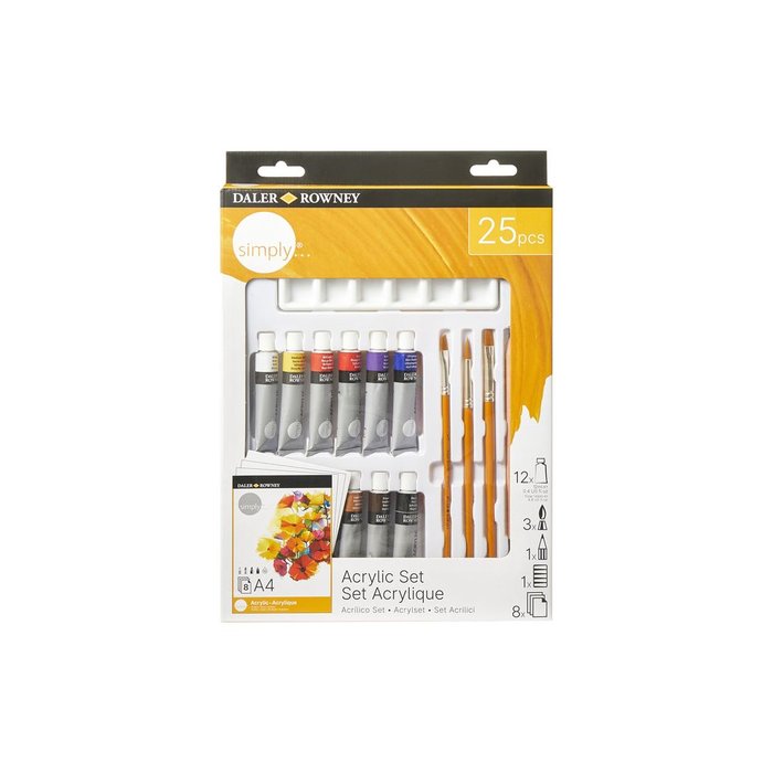 Set Pinturas Acrílicas 25 Piezas Daler Rowney Imagen principal del producto