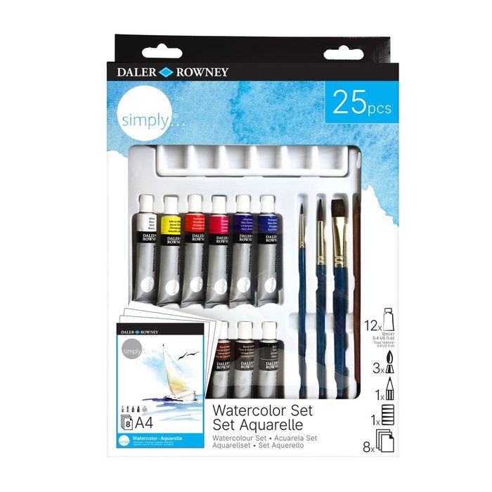 SET ACUARELA 25 PZAS | 1 UNIDADES | (DALER ROWNEY) Imagen principal del producto
