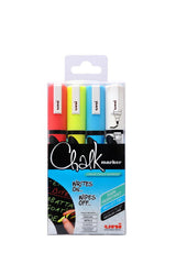 Estuche Rotulador Uni Chalk Tiza Liquida 1,8-2,5Mm 4 Colore | Uni-Ball | Pack 1 Unidades
