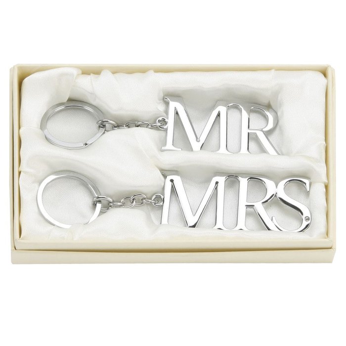 SET 2 LLAVEROS PLATEADOS 'MR & MRS' AMORE | WIDDOP | 1 UNIDAD | 5017224400894