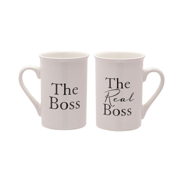 SET DE TAZAS AMORE DE 2 PIEZAS - THE BOSS / THE REAL BOSS | WIDDOP | 1 UNIDAD | 5017224554825 Imagen principal del producto