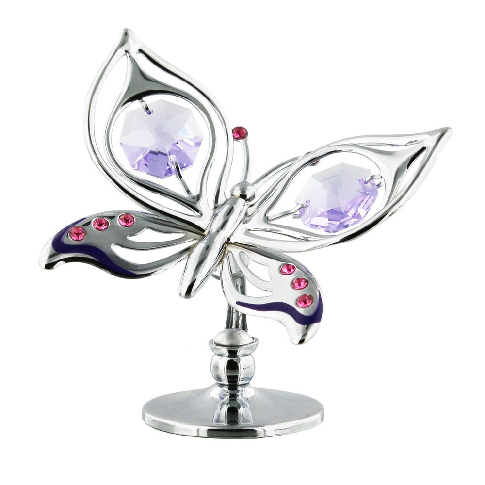 Decoracion mariposa cromada Crystocraft Widdop Imagen principal del producto