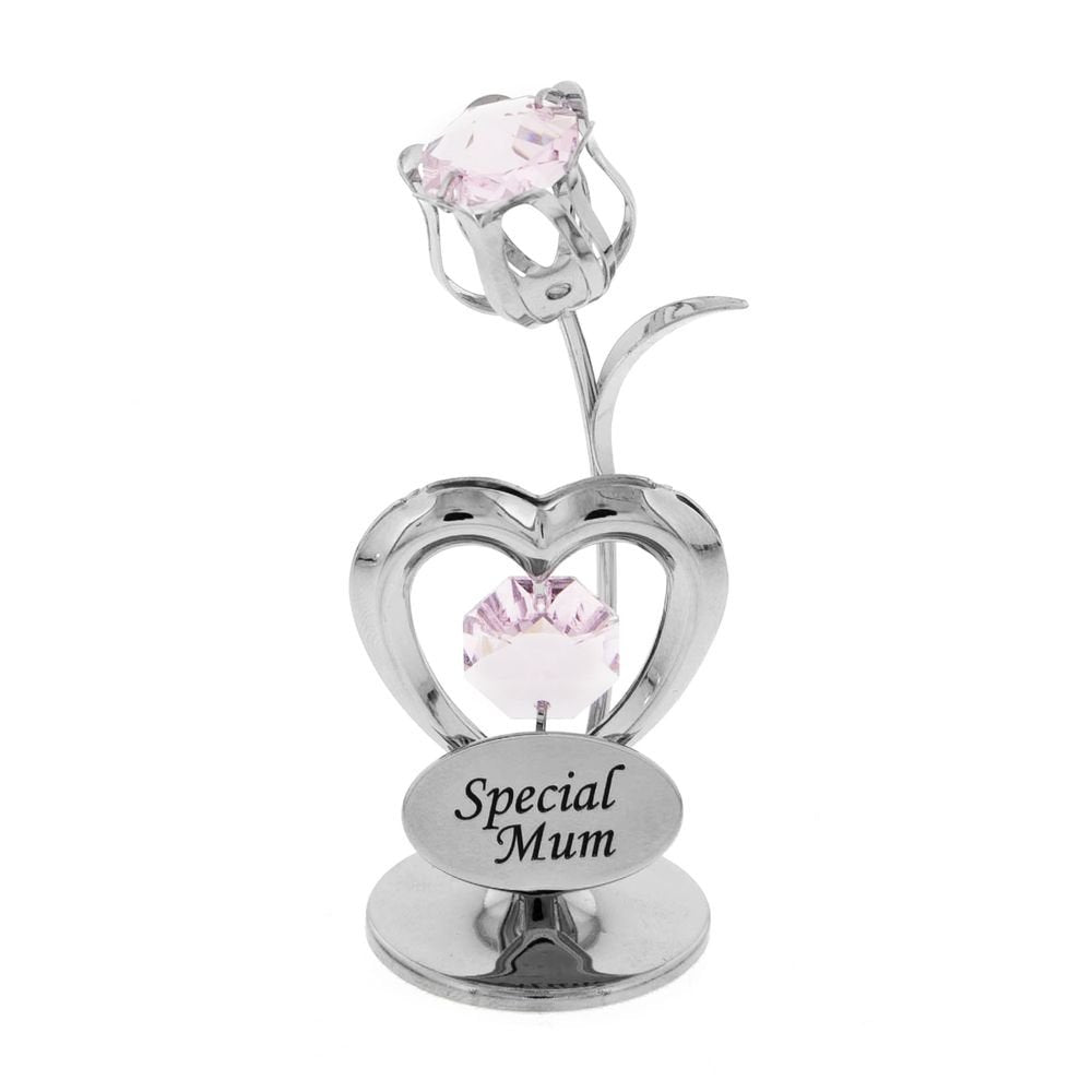 Decoracion Corazon y Tulipan Plateada Special Mum WIDDOP