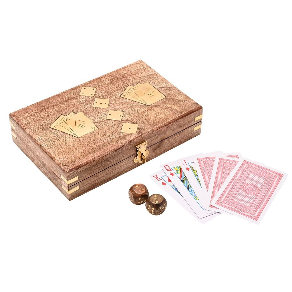 Juego cartas con dados Harvey Makin Estuche de madera WIDDOP