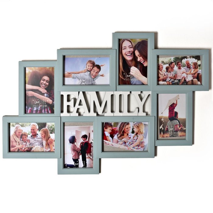 MARCO FOTOS COLLAGE LOVE LIFE - FAMILIA 63CM | 1 UNIDADES | (WIDDOP) Imagen principal del producto