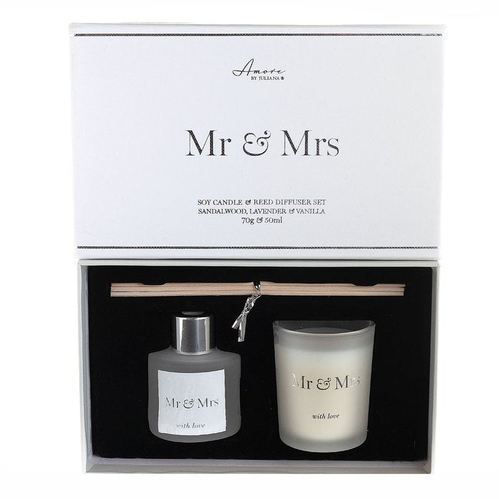 JUEGO DE VELAS Y DIFUSOR DE CAÑA AMORE | WIDDOP | 1 UNIDAD | 5017224930735