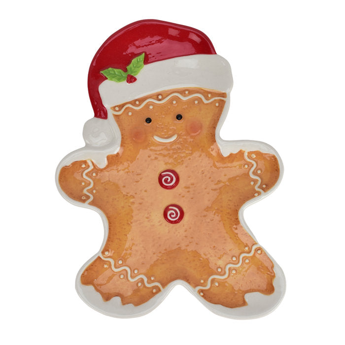 PLATO CERAMICA CON FORMA DE PAN DE JENGIBRE | WIDDOP NAVIDAD | 1 UNIDAD | 5017224939226 Imagen principal del producto