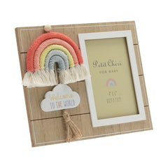 MARCO DE FOTOS PETIT CHERI CON MACRAME RAINBOW 10X15 | 1 UNIDADES | (WIDDOP)