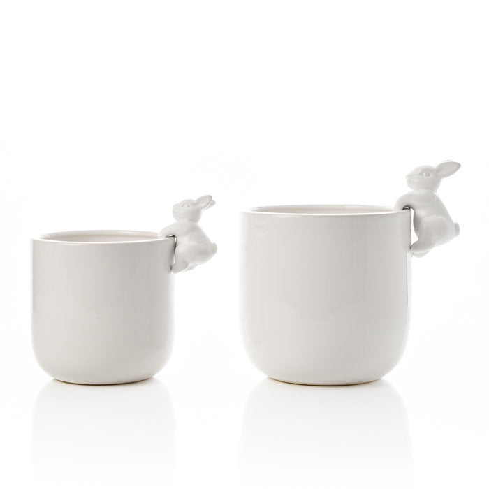 SET 2 MACETEROS CONEJITO BLANCO | WIDDOP | 1 UNIDAD | 5017224954649 Imagen principal del producto