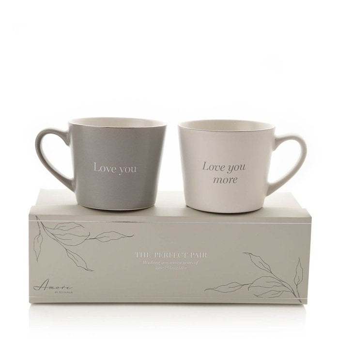SET 2 TAZAS LOVE YOU & LOVE YOU MORE | WIDDOP | 1 UNIDAD | 5017224957596 Imagen principal del producto