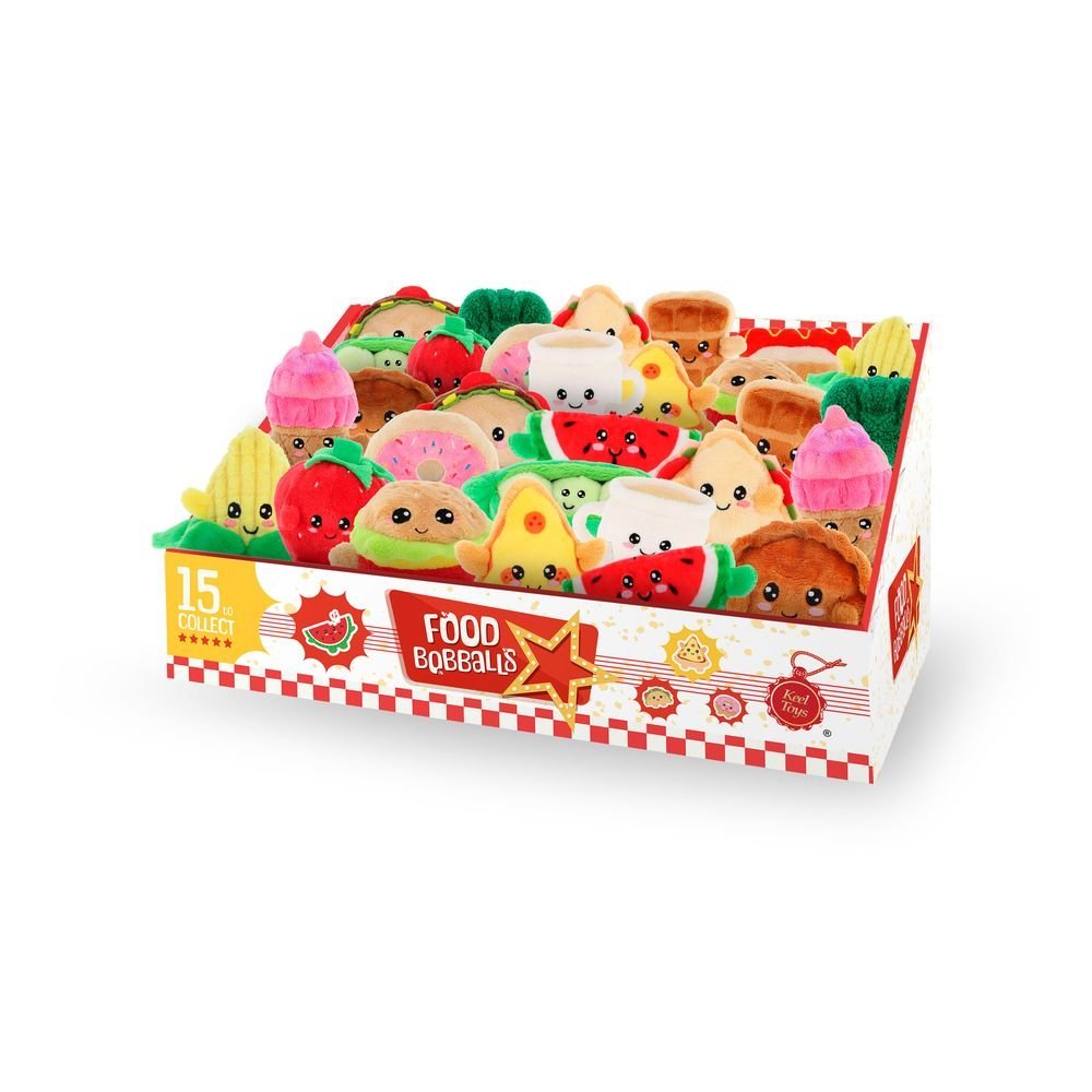 Expositor 30 Peluches Food Bobballs KEEL TOYS Imagen principal del producto