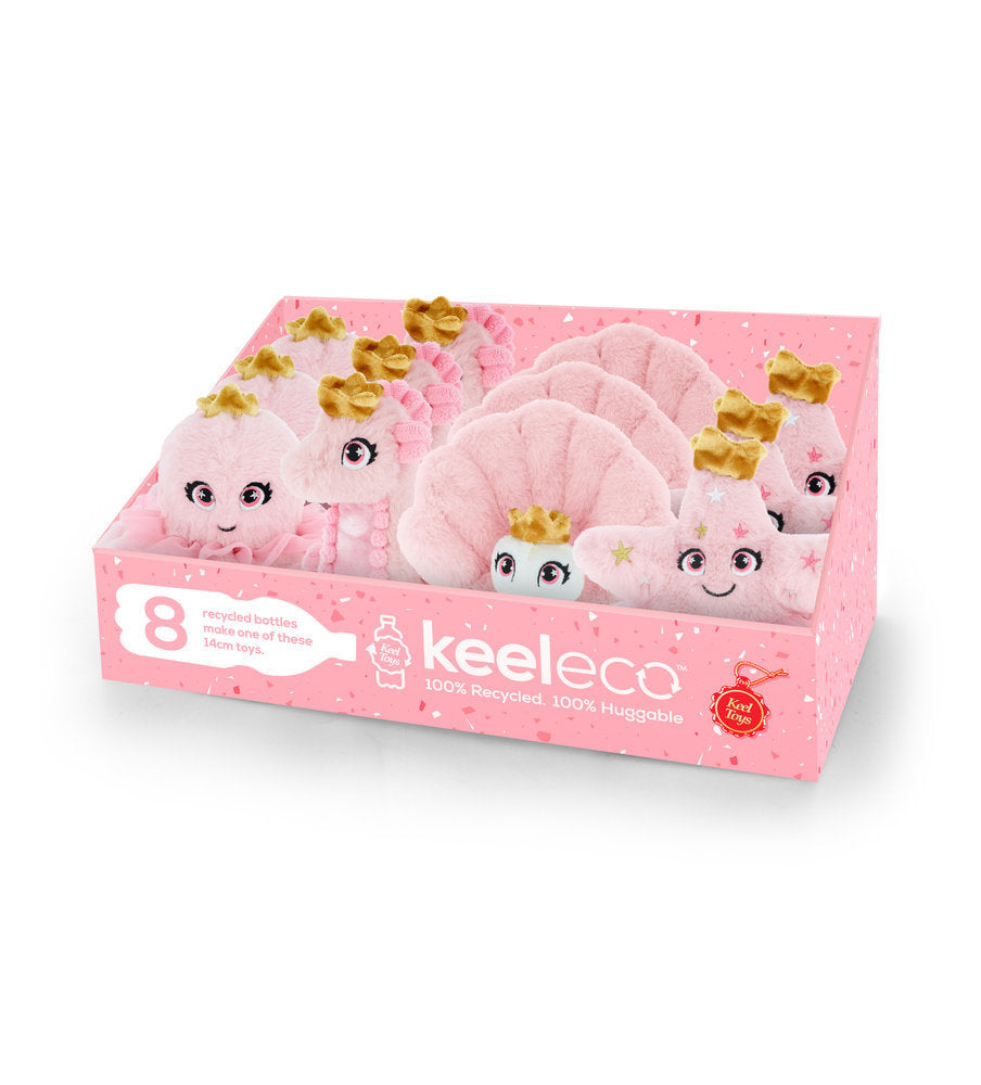 Expositor 12 Peluches Animales Marinos Rosa KEEL TOYS