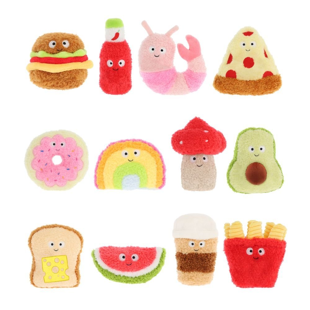 Expositor 12 Peluches Keeleco Snackies - Keel Toys