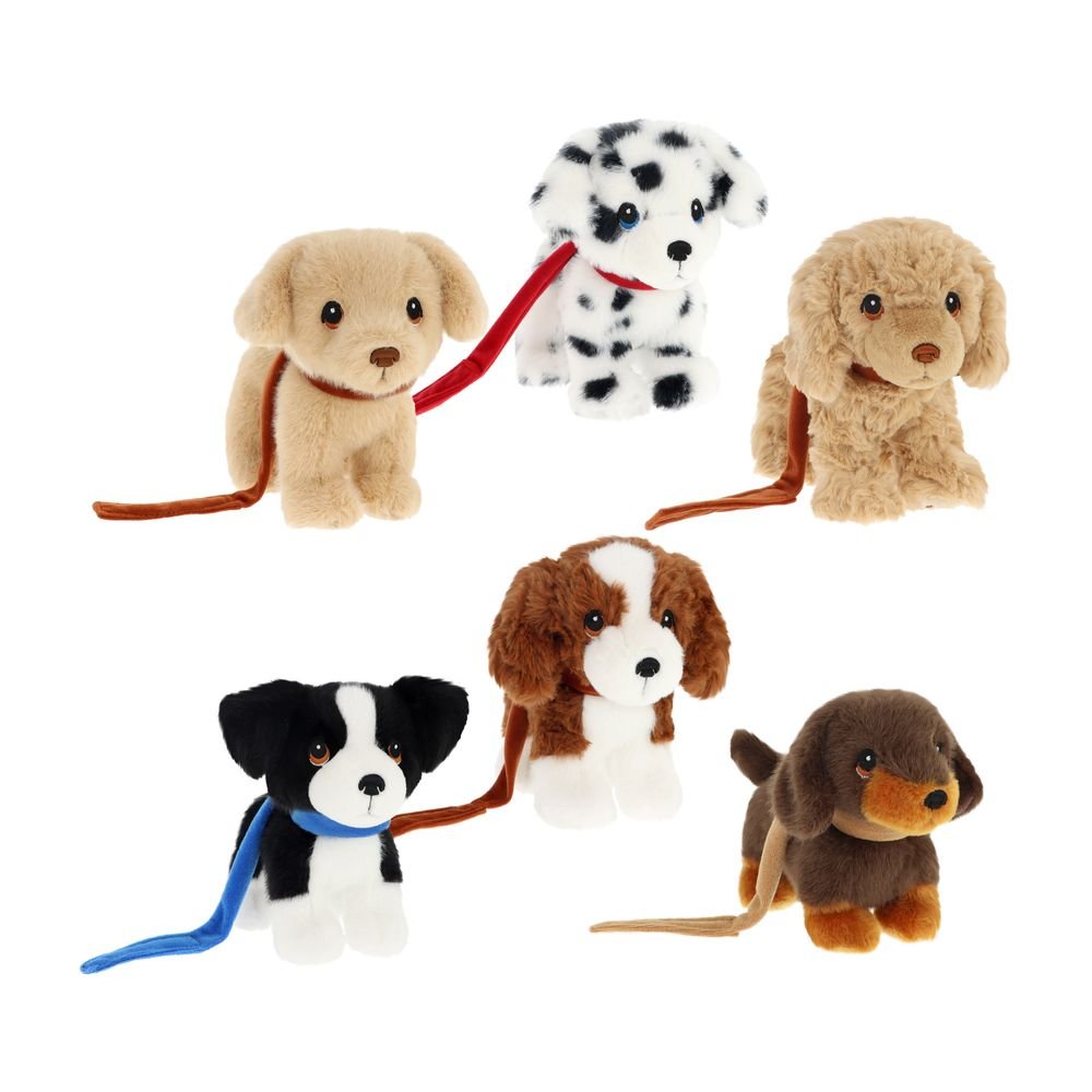 Peluche Keeleco Perritos Love con Correa 14 cm
