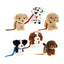 Peluche Keeleco Perritos Love con Correa 14 cm