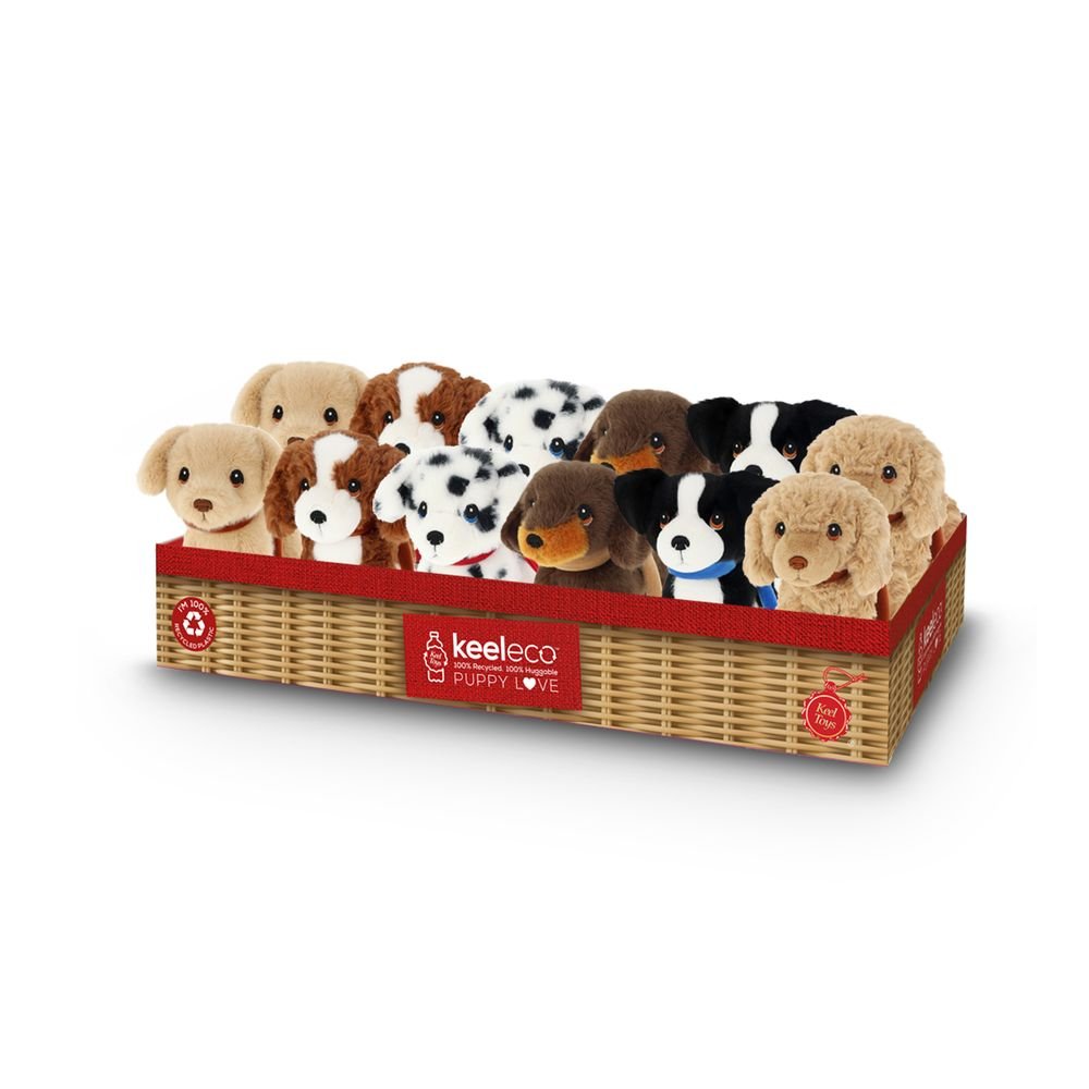 Peluche Keeleco Perritos Love con Correa 14 cm