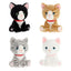 Peluche Keeleco Gatitos Love 14cm surtido
