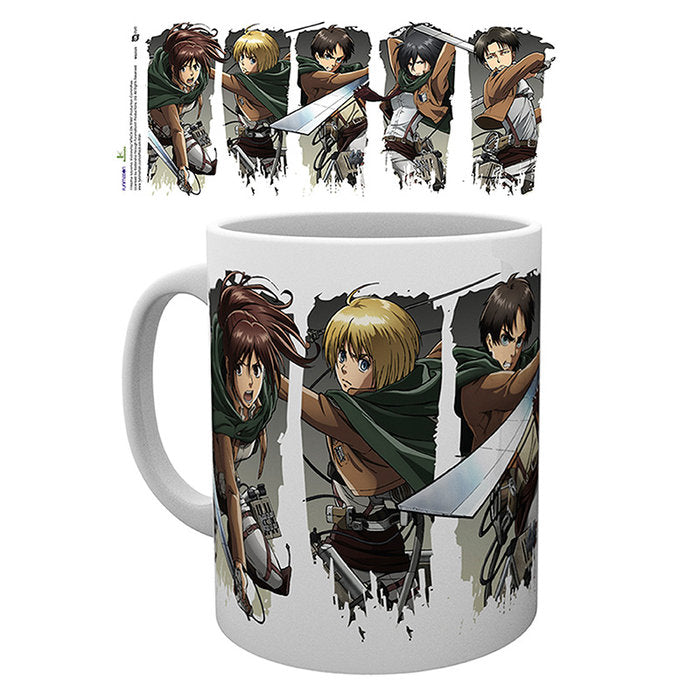 TAZA 320 ML ATAQUE A LOS TITANES PERSONAJES | ABYSSE | 1 UNIDAD | 5028486385393 Imagen principal del producto