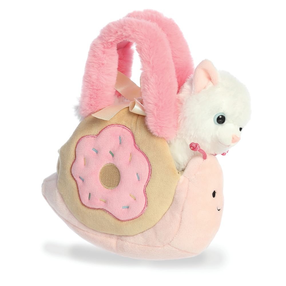 PELUCHE BOLSO CARACOL DONUT GATO 21CM | AURORA | 1 UNIDAD | 5034566329485 Imagen principal del producto