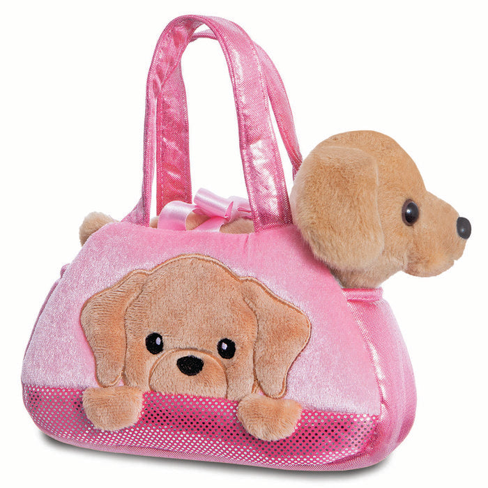 Peluche bolso rosa Labrador Aurora 19 cm Imagen principal del producto