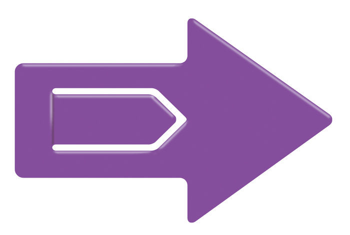 MARCAPAGINAS FLECHA MORADO | 1 UNIDADES | (THE COMPANY CALLED IF HOUSE) Imagen principal del producto
