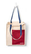 Bolsa Algodón Rojo Oscuro y Azul Marino Marca The Company Called If House