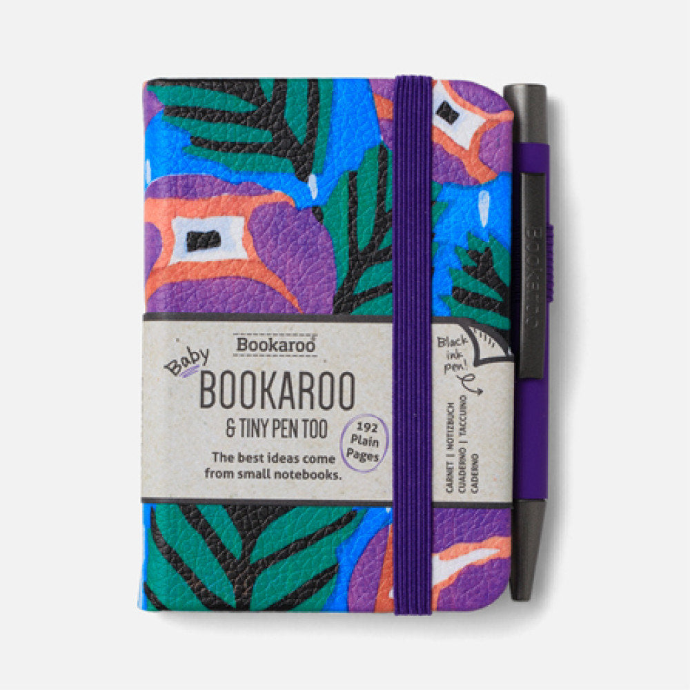 Notebook A7 y Bolígrafos Morado y Turquesa Floral THE COMPANY CALLED IF HOUSE Imagen principal del producto