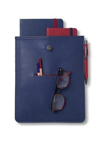 Funda Libro Cuero Azul Oscuro - The Company Called If House
